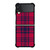 RED BLUE TARTAN PLAID PATTERN Samsung Galaxy Z Flip 3 Case Cover RED BLUE TARTAN PLAID PATTERN Samsung Galaxy Z Flip 3 Case Cover