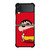 SHIN CHAN RED MINIMALIST Samsung Galaxy Z Flip 3 Case Cover