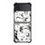 SPACE DOG WHITE PATTERN Samsung Galaxy Z Flip 3 Case Cover