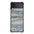 STRETCHED WAVY CHIFFON FABRIC Samsung Galaxy Z Flip 3 Case Cover