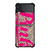 VICTORIA SECRET PINK LEOPARD Samsung Galaxy Z Flip 3 Case Cover VICTORIA SECRET PINK LEOPARD Samsung Galaxy Z Flip 3 Case Cover