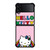 HELLO KITTY RAINBOW Samsung Galaxy Z Flip 4 Case Cover HELLO KITTY RAINBOW Samsung Galaxy Z Flip 4 Case Cover