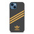 ADIDAS ORIGINALS STRIPES BLACK ORANGE iPhone 14 Case Cover