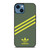ADIDAS ORIGINALS STRIPES GREEN YELLOW iPhone 14 Case Cover