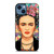FRIDA KAHLO FACE COLORFUL ART iPhone 14 Case Cover