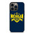 MICHIGAN WOLVERINES LOGO COLLEGE FOOTBALL TEAM iPhone 13 Pro Case Cover
