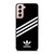 ADIDAS ORIGINALS STRIPES BLACK WHITE Samsung Galaxy S21 Case Cover