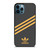 ADIDAS ORIGINALS STRIPES BLACK ORANGE iPhone 12 Pro Max Case Cover