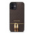MICHAEL KORS MK LOGO BACKPACK BROWN BAG iPhone 12 Mini Case Cover