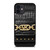 MICHAEL KORS MK LOGO BLACK LEATHER HAND BAG iPhone 12 Mini Case Cover