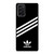 ADIDAS ORIGINALS STRIPES BLACK WHITE Samsung Galaxy Note 20 Case Cover