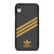 ADIDAS ORIGINALS STRIPES BLACK ORANGE iPhone XR Case Cover