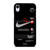 NIKE SHOES X OFF WHITE BLACK 85 iPhone XR Case Cover