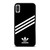ADIDAS ORIGINALS STRIPES BLACK WHITE iPhone X / XS Case Cover
