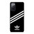 ADIDAS ORIGINALS STRIPES BLACK WHITE Samsung Galaxy S20 FE Case Cover