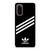 ADIDAS ORIGINALS STRIPES BLACK WHITE Samsung Galaxy S20 Case Cover
