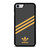 ADIDAS ORIGINALS STRIPES BLACK ORANGE iPhone SE 2022 Case Cover