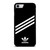 ADIDAS ORIGINALS STRIPES BLACK WHITE iPhone SE 2022 Case Cover