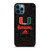 MIAMI HURRICANES UM ADIDAS iPhone 12 Pro Max Case Cover