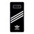 ADIDAS ORIGINALS STRIPES BLACK WHITE Samsung Galaxy Note 8 Case Cover