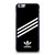 ADIDAS ORIGINALS STRIPES BLACK WHITE iPhone 6 / 6S Plus Case Cover