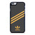 ADIDAS ORIGINALS STRIPES BLACK ORANGE iPhone 6 / 6S Case Cover