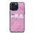 FILA SPORT PINK MARBLE LOGO iPhone 15 Pro Max Case Cover