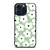 GREEN RETRO FLORAL PATTERN iPhone 15 Pro Max Case Cover