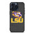 LSU TIGERS LEATHER LOGO iPhone 15 Pro Max Case Cover