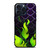 MALEFICENT GREEN FLAMES PATTERN iPhone 15 Pro Max Case Cover