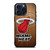 MIAMI HEAT WOODEN LOGO NBA iPhone 15 Pro Max Case Cover