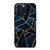 NAVY STONE CERAMIC ABSTRACT iPhone 15 Pro Max Case Cover