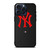 NEW YORK YANKEES STITCHING LEATHER iPhone 15 Pro Max Case Cover
