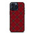 RED TARTAN CROSS PLAID iPhone 15 Pro Max Case Cover