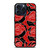 ROSE RED AND BLACK PATTERN iPhone 15 Pro Max Case Cover
