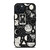 LUNAR PATTERN BLACK WHITE iPhone 15 Plus Case Cover