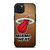 MIAMI HEAT WOODEN LOGO NBA iPhone 15 Plus Case Cover