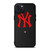 NEW YORK YANKEES STITCHING LEATHER iPhone 15 Plus Case Cover