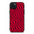 WAVY RED PATTERN iPhone 15 Plus Case Cover