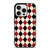 DIAMOND RED BACK PATTERN iPhone 15 Pro Case Cover