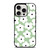 GREEN RETRO FLORAL PATTERN iPhone 15 Pro Case Cover