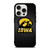 IOWA HAWKEYES METAL LOGO iPhone 15 Pro Case Cover