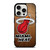 MIAMI HEAT WOODEN LOGO NBA iPhone 15 Pro Case Cover