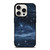 NAVY BLUE STAR FABRIC TEXTURE iPhone 15 Pro Case Cover