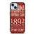 ALABAMA CRIMSON TIDE FOOTBALL CLUB 1892 iPhone 15 Case Cover