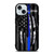 BLUE LINE POLICE WARRIOR iPhone 15 Case Cover