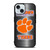 CLEMSON TIGERS METAL LOGO iPhone 15 Case Cover