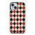 DIAMOND RED BACK PATTERN iPhone 15 Case Cover