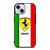 FERRARI ITALI FLAG LOGO iPhone 15 Case Cover