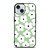 GREEN RETRO FLORAL PATTERN iPhone 15 Case Cover